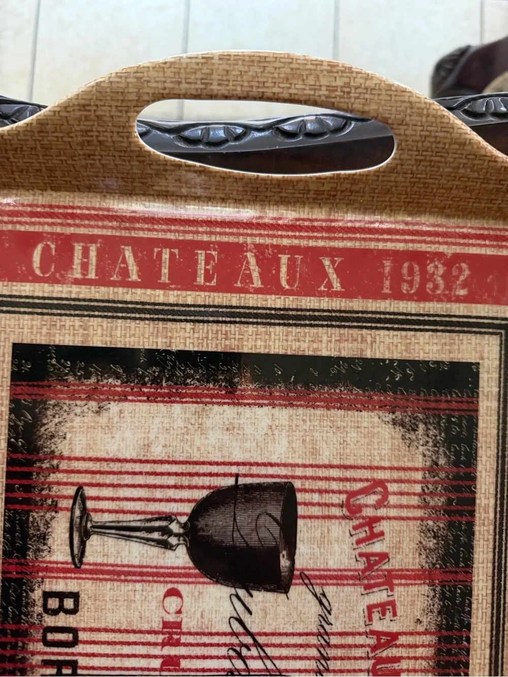 Bordeaux Serving trays – Red & Black